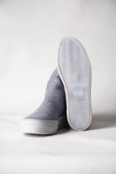 画像29: incarnation / インカネーション / 11V-7667  / HORSE LEATHER BACK ZIP SHORT LINED #WHITE HI RUBBER SOLES PIECE DYED (29)