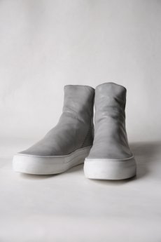 画像3: incarnation / インカネーション / 11V-7667  / HORSE LEATHER BACK ZIP SHORT LINED #WHITE HI RUBBER SOLES PIECE DYED (3)