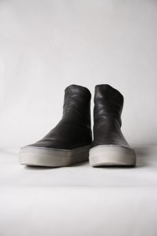 画像10: incarnation / インカネーション / 11V-7667  / HORSE LEATHER BACK ZIP SHORT LINED #WHITE HI RUBBER SOLES PIECE DYED (10)