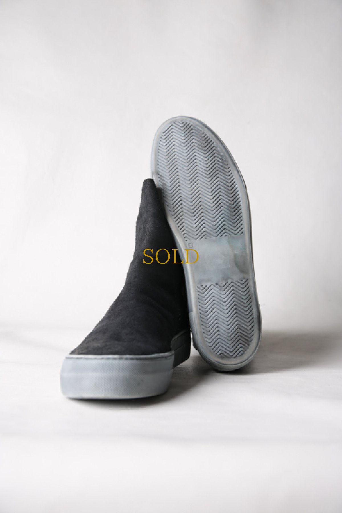 画像36: incarnation / インカネーション / 11V-7667  / HORSE LEATHER BACK ZIP SHORT LINED #WHITE HI RUBBER SOLES PIECE DYED (36)