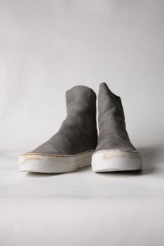 画像17: incarnation / インカネーション / 11V-7667  / HORSE LEATHER BACK ZIP SHORT LINED #WHITE HI RUBBER SOLES PIECE DYED (17)