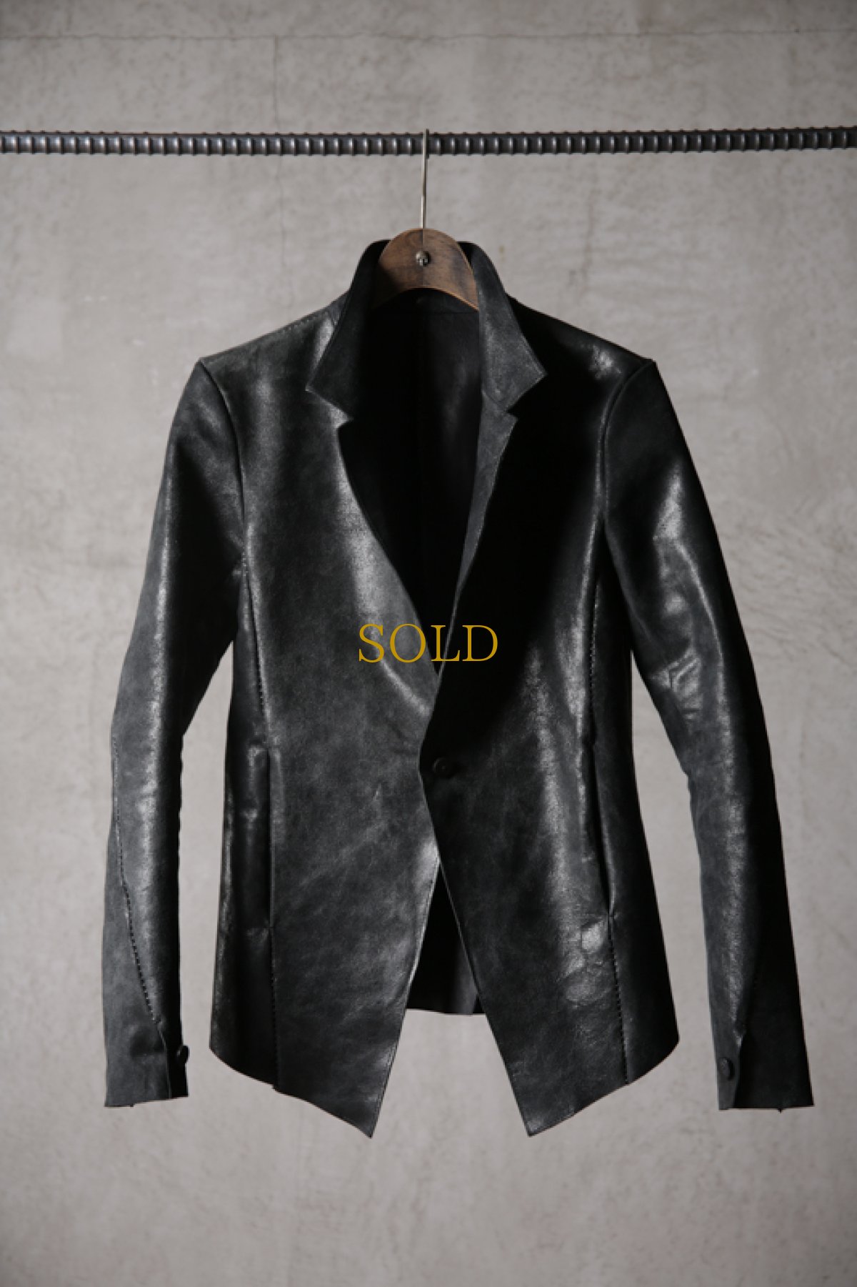 画像1: incarnation / インカネーション / 11D-170L / HORSE RESIN LEATHER EDEN TAILORED UNLINED (1)