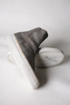 画像23: incarnation / インカネーション / 11V-7667  / HORSE LEATHER BACK ZIP SHORT LINED #WHITE HI RUBBER SOLES PIECE DYED (23)