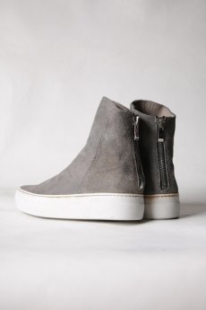 画像21: incarnation / インカネーション / 11V-7667  / HORSE LEATHER BACK ZIP SHORT LINED #WHITE HI RUBBER SOLES PIECE DYED (21)