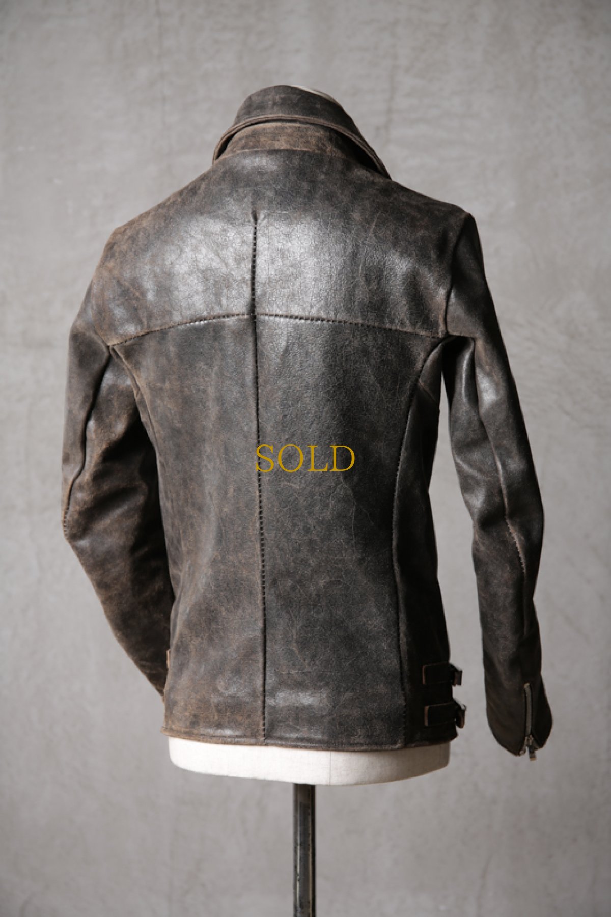 画像8: incarnation / インカネーション / 11D-42113 / HORSE RESIN LEATHER EDEN W-RIDERS LINED (8)