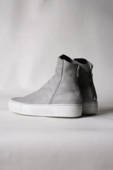 画像7: incarnation / インカネーション / 11V-7667  / HORSE LEATHER BACK ZIP SHORT LINED #WHITE HI RUBBER SOLES PIECE DYED (7)