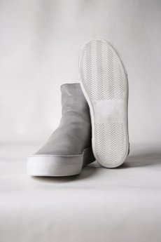 画像8: incarnation / インカネーション / 11V-7667  / HORSE LEATHER BACK ZIP SHORT LINED #WHITE HI RUBBER SOLES PIECE DYED (8)