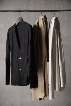 画像1: Wir Lineal / リネアル / FL721-W116 / Inorganic DRESS CARDIE NC JACKET Dress LR st cloth / Einsam (1)