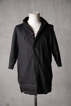 画像2: Wir Lineal / リネアル / FL721-W123 / Inorganic DRESS FABRIC HOODIE TQ SLEEVE Dress LR st cloth / Schummeln (2)