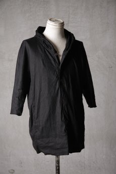 画像4: Wir Lineal / リネアル / FL721-W123 / Inorganic DRESS FABRIC HOODIE TQ SLEEVE Dress LR st cloth / Schummeln (4)