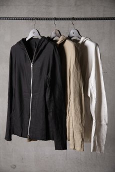画像1: Wir Lineal / リネアル / FL721-W105 / Inorganic DRESS HOODIE Dress LR st cloth / Nicht mehr (1)