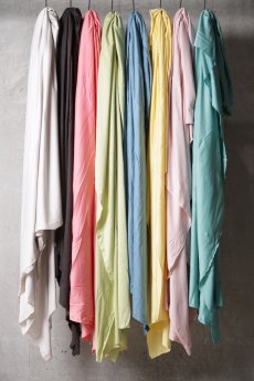 画像42: Wir Lineal / リネアル / KL621-W108 / Backcross Calm HALF SLEEVE_60/2 Ultima cotton Tencel knit / Borke (42)
