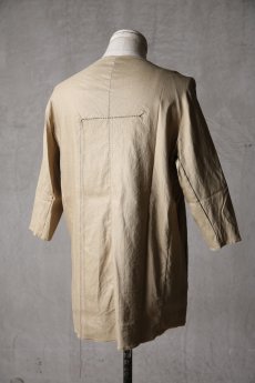画像16: Wir Lineal / リネアル / FL721-W114 / Inorganic DRESS FABRIC TQ SLEEVE Dress LR st cloth / Buchen (16)