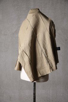 画像19: Wir Lineal / リネアル / FL721-W114 / Inorganic DRESS FABRIC TQ SLEEVE Dress LR st cloth / Buchen (19)
