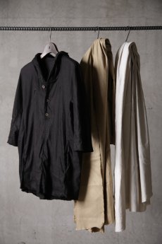 画像1: Wir Lineal / リネアル / FL721-W123 / Inorganic DRESS FABRIC HOODIE TQ SLEEVE Dress LR st cloth / Schummeln (1)