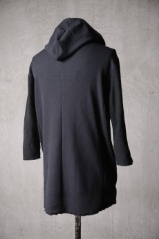 画像7: Wir Lineal / リネアル / KL014-W125 / Schnittpunkt TQ SLEEVE HOODIE / Umdrehen 20CP Warfful knit / Stein (7)