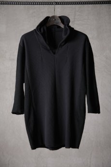 画像1: Wir Lineal / リネアル / KL014-W125 / Schnittpunkt TQ SLEEVE HOODIE / Umdrehen 20CP Warfful knit / Stein (1)
