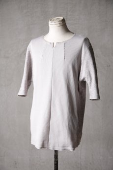 画像3: Wir Lineal / リネアル / KL014-W124 / Schnittpunkt HALF SLEEVE #1 / Umdrehen 20CP Warfful knit / Umdrehen (3)