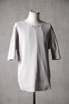 画像4: Wir Lineal / リネアル / KL014-W124 / Schnittpunkt HALF SLEEVE #1 / Umdrehen 20CP Warfful knit / Umdrehen (4)
