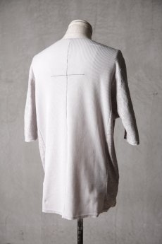 画像7: Wir Lineal / リネアル / KL014-W124 / Schnittpunkt HALF SLEEVE #1 / Umdrehen 20CP Warfful knit / Umdrehen (7)