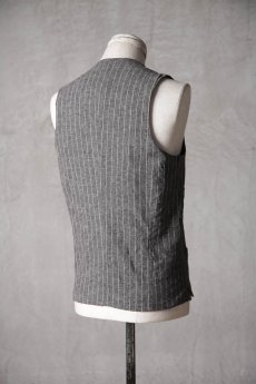 画像17: Thee Old CIRCUS / F010-8103 / Old Linen st cloth STP Night Bird VEST / Adenium MURIEL (17)
