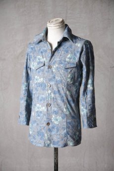 画像13: Thee Old CIRCUS / F011-1912 / Wc flower #2602 Harvested TQ Sleeve SHIRTS / Delphinium LOND (13)