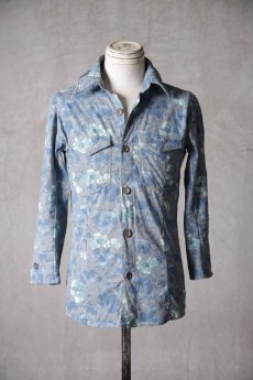画像12: Thee Old CIRCUS / F011-1912 / Wc flower #2602 Harvested TQ Sleeve SHIRTS / Delphinium LOND (12)