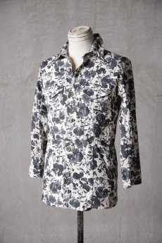 画像4: Thee Old CIRCUS / F011-1912 / Wc flower #2602 Harvested TQ Sleeve SHIRTS / Delphinium LOND (4)