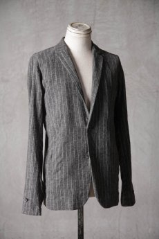 画像14: Thee Old CIRCUS / F010-1801 / Old Linen st cloth STP Harvested Sleeve TAILORD JACKET UNLINED / Adenium REMEMBER (14)