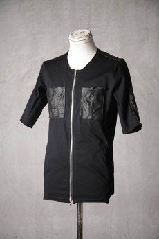 画像4: Thee Old CIRCUS / K016-1014 / Pablo W-MVS 30 Harvest U Neck HALF SLEEVE Zip Flont with PKT & S LINE / Periwinkle MOON SLIDER (4)