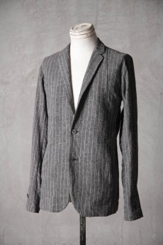画像13: Thee Old CIRCUS / F010-1801 / Old Linen st cloth STP Harvested Sleeve TAILORD JACKET UNLINED / Adenium REMEMBER (13)