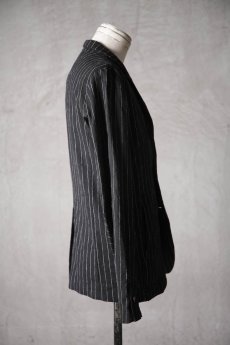 画像7: Thee Old CIRCUS / F010-1801 / Old Linen st cloth STP Harvested Sleeve TAILORD JACKET UNLINED / Adenium REMEMBER (7)