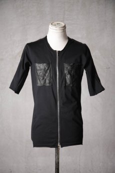 画像3: Thee Old CIRCUS / K016-1014 / Pablo W-MVS 30 Harvest U Neck HALF SLEEVE Zip Flont with PKT & S LINE / Periwinkle MOON SLIDER (3)