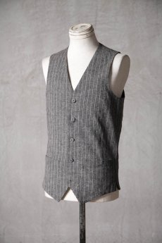画像13: Thee Old CIRCUS / F010-8103 / Old Linen st cloth STP Night Bird VEST / Adenium MURIEL (13)