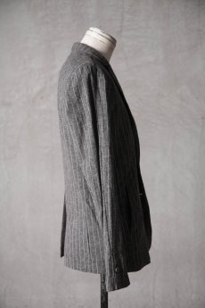 画像16: Thee Old CIRCUS / F010-1801 / Old Linen st cloth STP Harvested Sleeve TAILORD JACKET UNLINED / Adenium REMEMBER (16)