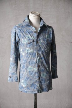 画像14: Thee Old CIRCUS / F011-1912 / Wc flower #2602 Harvested TQ Sleeve SHIRTS / Delphinium LOND (14)