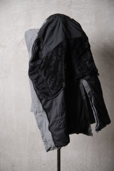 画像14: Thee Old CIRCUS / F016-1502 / Parawax WARcloth Harvested LONG SLEEVE DISTORTION NECK LONG COAT LINED / Smokeyolive SUITEESPAGNOLE (14)