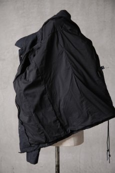 画像13: Thee Old CIRCUS / F016-1400 / Parawax WARcloth Harvested LONG SLEEVE DISTORTION SHIRTS NECK COACH JACKET LINED / Smokeyolive REVERB (13)