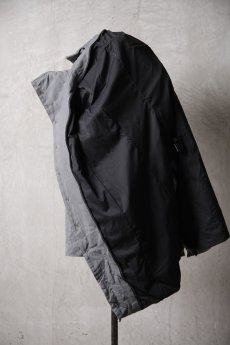画像13: Thee Old CIRCUS / F016-1502 / Parawax WARcloth Harvested LONG SLEEVE DISTORTION NECK LONG COAT LINED / Smokeyolive SUITEESPAGNOLE (13)
