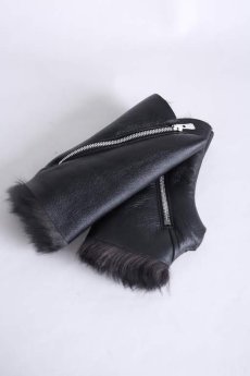 画像1: incarnation / インカネーション /  31991-8660 ムートングローブ SHEEP SHEARLING  GLOVE SPAIRAL ZIP #2 (1)