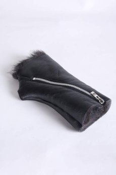 画像3: incarnation / インカネーション /  31991-8660 ムートングローブ SHEEP SHEARLING  GLOVE SPAIRAL ZIP #2 (3)