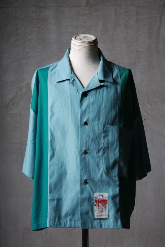 画像1: JUVENILE HALL ROLLCALL / ジュヴェナイルホールロールコール / 1551 / " FLUFFY CLOUD " Open collar crazy shirt (1)