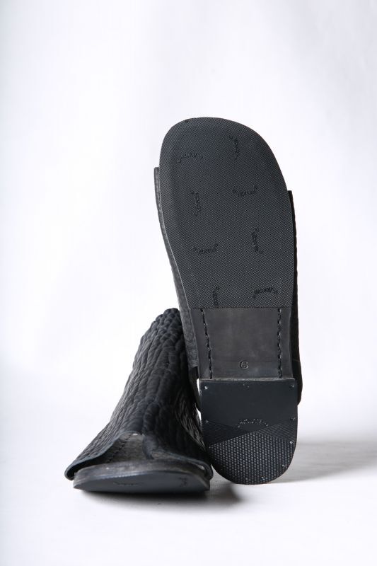 画像1: Portaille / ポルタユ / Sab-MC / Bull Shrink leather Sandals (1)
