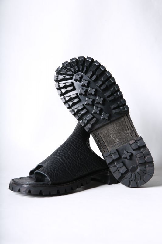 画像1: Portaille / ポルタユ " eden 別注 " / Sab-VIB100 / Bull Shrink leather VIBRAM #100 Sole Sandals (1)