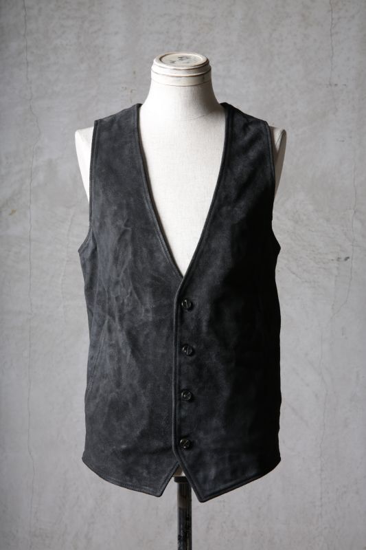 incarnation / インカネーション / 12416-2217 / BABY CALF LEATHER VEST 4B LINED