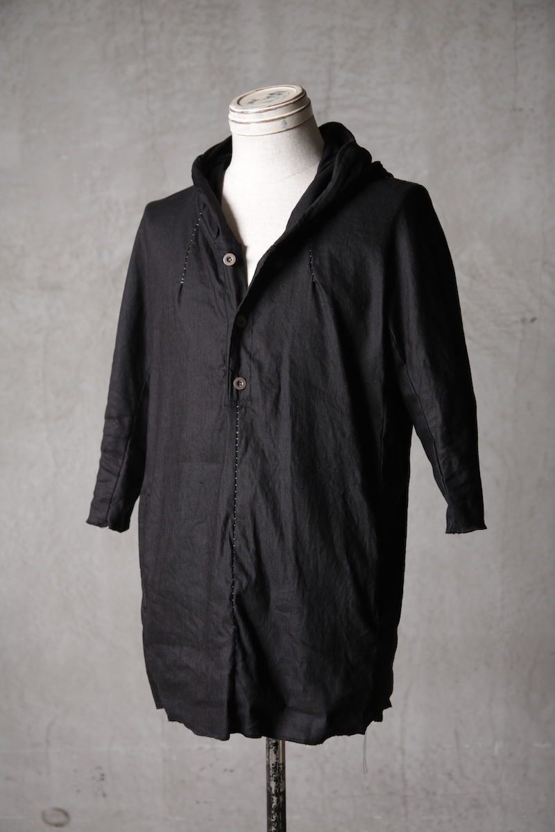 画像3: Wir Lineal / リネアル / FL721-W123 / Inorganic DRESS FABRIC HOODIE TQ SLEEVE Dress LR st cloth / Schummeln (3)