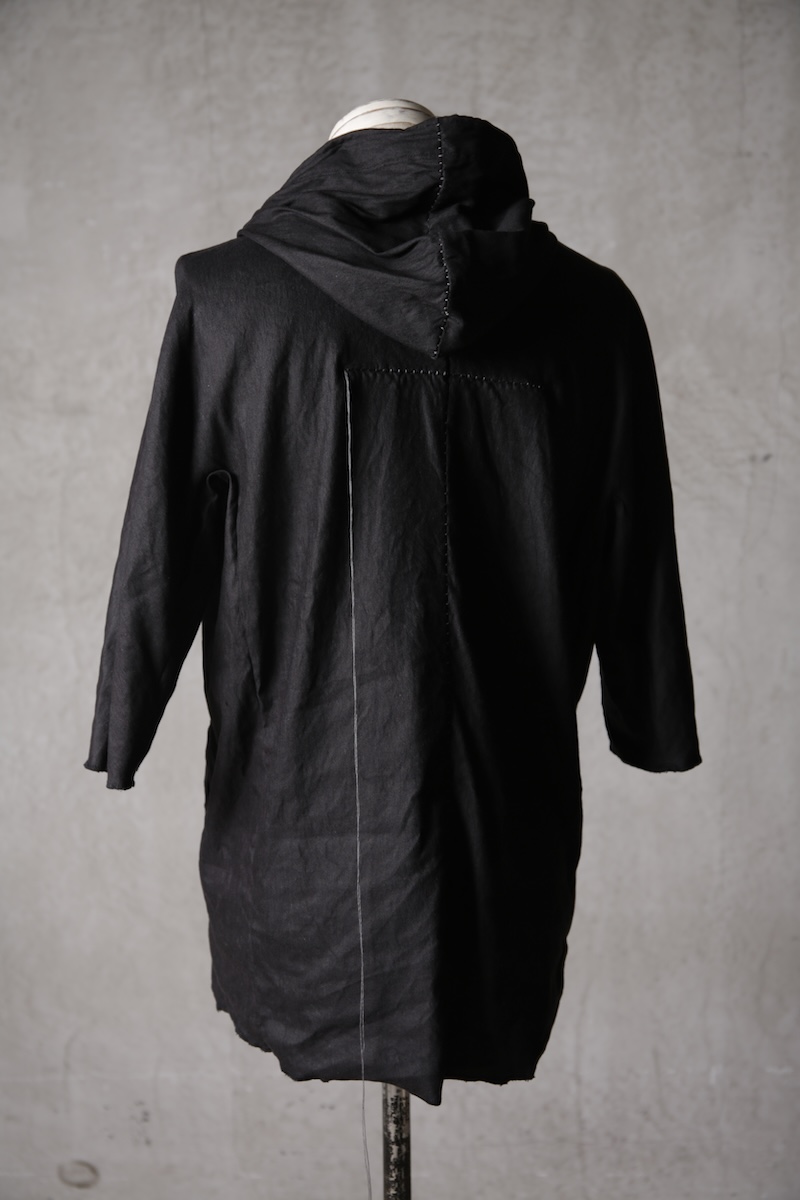 画像8: Wir Lineal / リネアル / FL721-W123 / Inorganic DRESS FABRIC HOODIE TQ SLEEVE Dress LR st cloth / Schummeln (8)