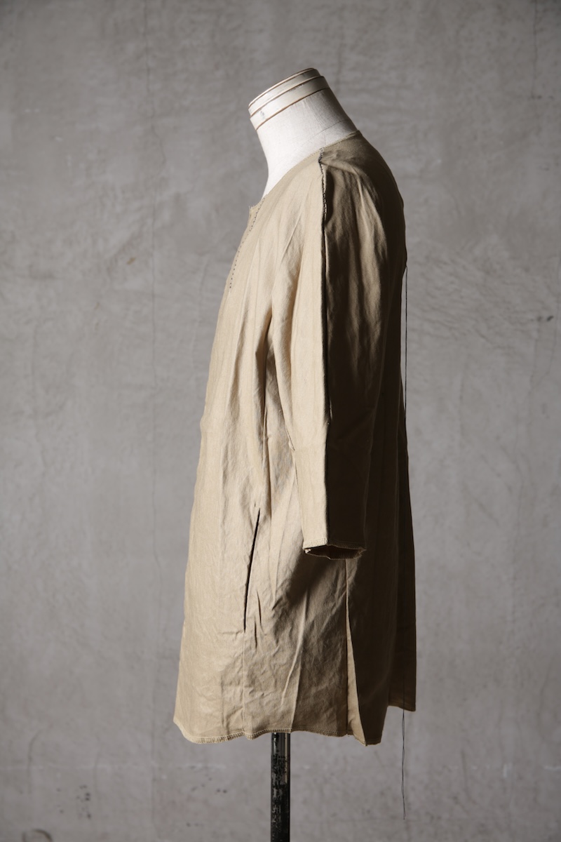 画像14: Wir Lineal / リネアル / FL721-W114 / Inorganic DRESS FABRIC TQ SLEEVE Dress LR st cloth / Buchen (14)