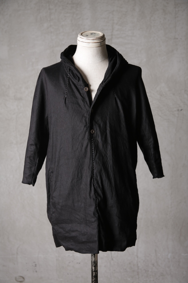画像2: Wir Lineal / リネアル / FL721-W123 / Inorganic DRESS FABRIC HOODIE TQ SLEEVE Dress LR st cloth / Schummeln (2)