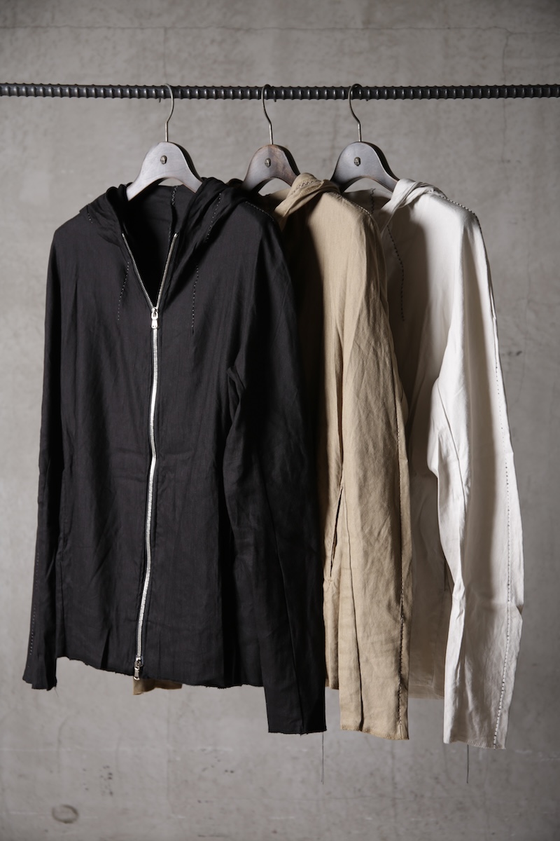 画像1: Wir Lineal / リネアル / FL721-W105 / Inorganic DRESS HOODIE Dress LR st cloth / Nicht mehr (1)